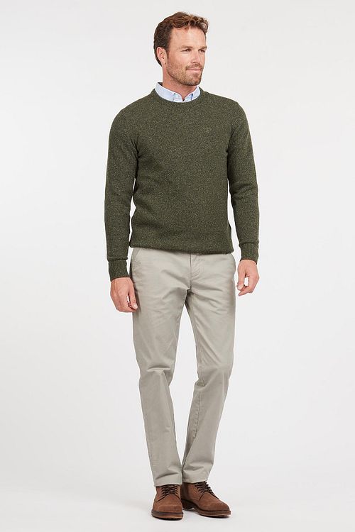 Barbour Sweter Tisbury w kolorze ciemnozielonym Model / Voorkant