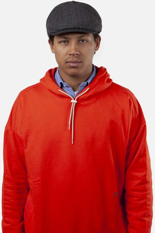 Barts Chapeau Herringbone Mix Laine Surr Anthracite Model / Voorkant