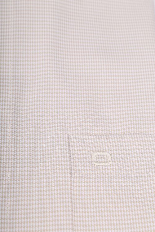 Olymp Luxor Overhemd Pied De Poule Ecru Product / Detail