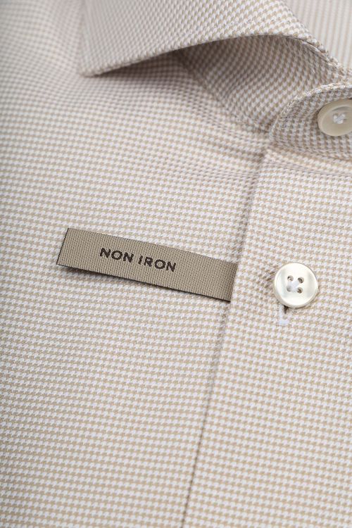 John Miller Skjorte Small Check Beige Product / Detail