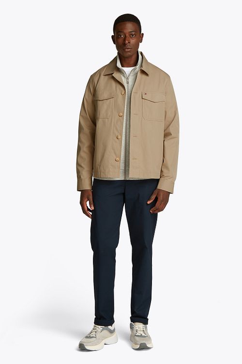 Tommy Hilfiger Hemdjacke Beige Model / Voorkant