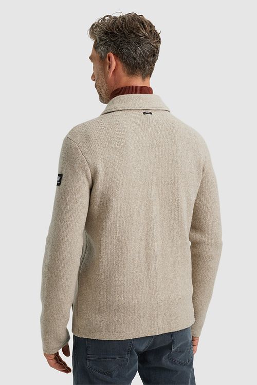 Beżowa koszula overshirt Vanguard na guziki Model / Achterkant