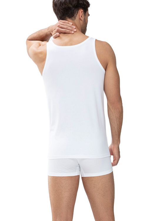 Mey Dry Cotton Athletic Singlet Biały Model / Achterkant