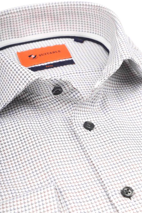 Camicia Suitable in twill con stampa bianca Product / Detail