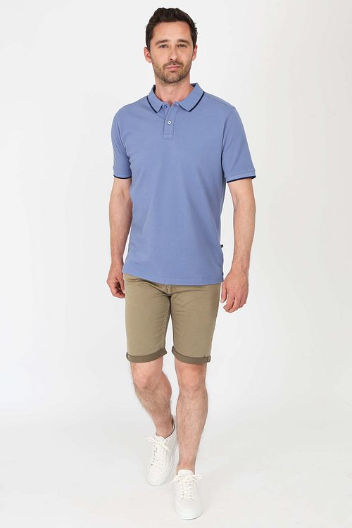 Suitable Respekt polo i blått Model / Voorkant