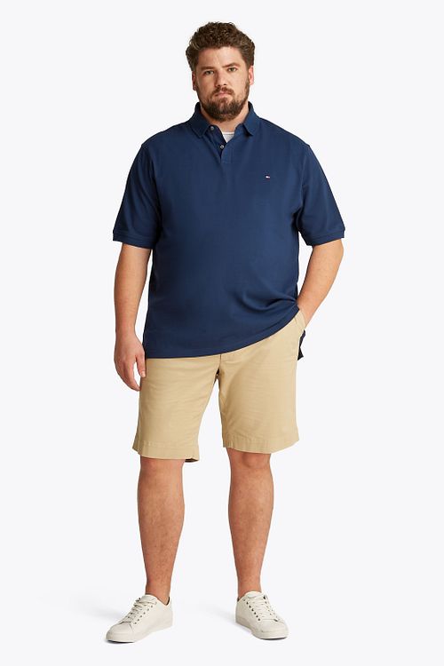 Tommy Hilfiger Stor og Høy Poloskjorte Marineblå Model / Voorkant