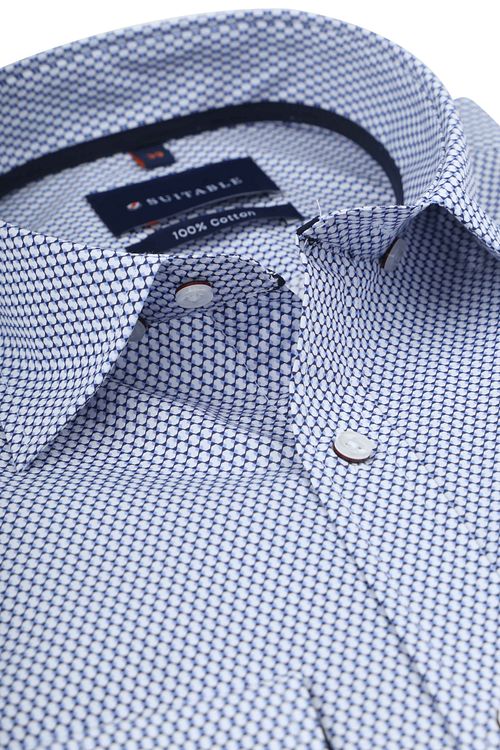 Suitable Skjorta Dotty Print Blå Product / Detail