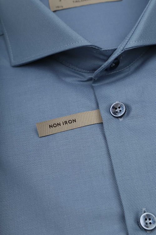 John Miller Skjorta Twill Indigo Product / Detail