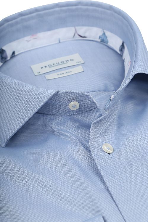 Profuomo Skjorte Struktur Lyseblå Product / Detail