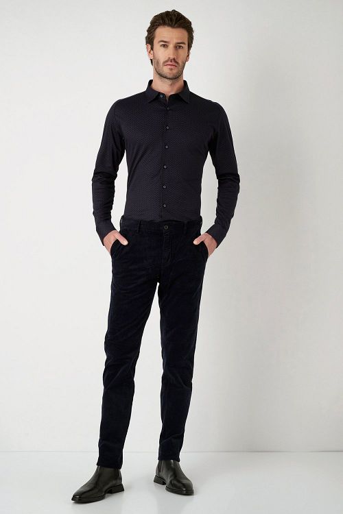 Desoto Skjorte med Trykk av Vinger Navy Model / Voorkant