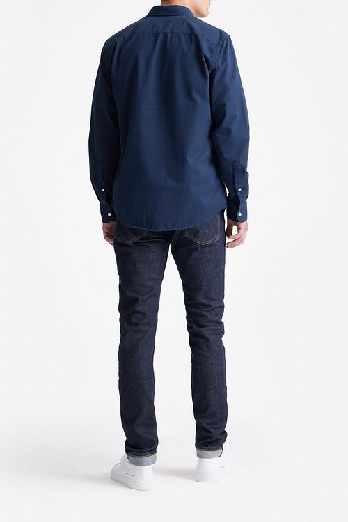 King Essentials Den Tommy Skjorte Navy Model / Achterkant