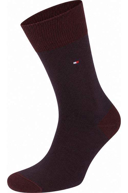 Tommy Hilfiger 2-pack Strumpor Birdseye Navy Bordeaux Product