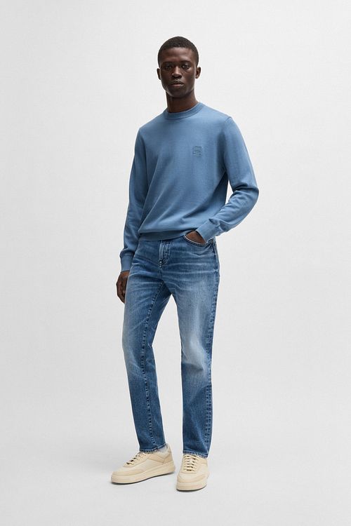 BOSS Tröja Kanovano Ljusblå Model / Voorkant