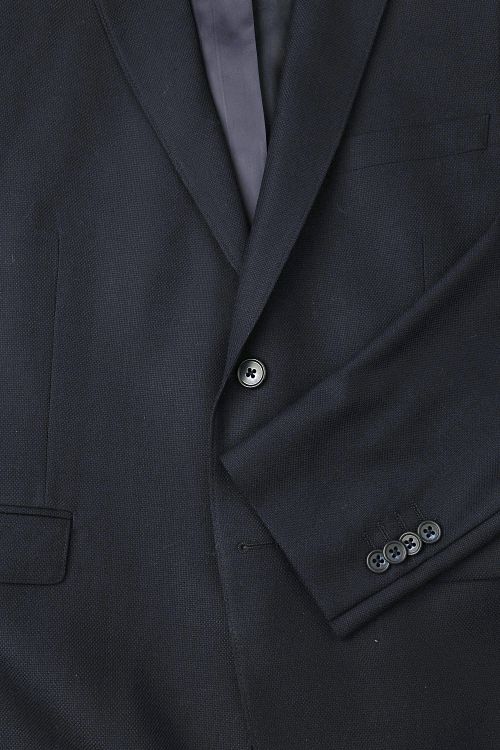 Suitable Klassisk Blazer i uld-blanding, Marineblå Product / Detail