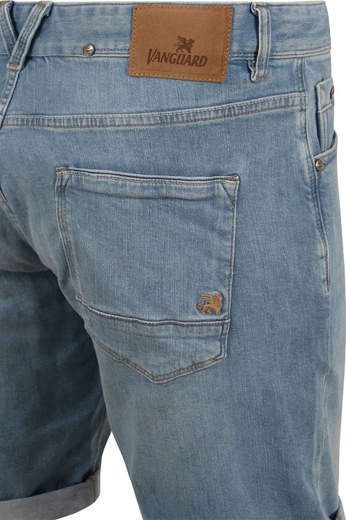 Vanguard V7 Rider Denim Shorts i Lyseblå Product / Detail