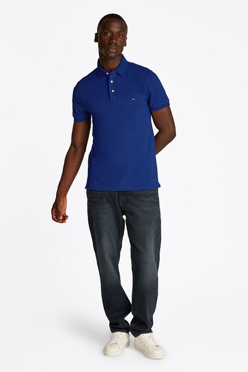 Tommy Hilfiger 1985 Poloshirt Koboltblå Model / Voorkant