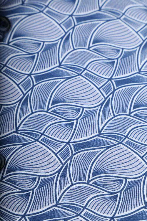 Blue Industry Skjorte Tryk Blå Product / Detail