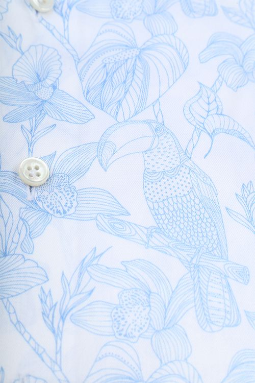 Olymp Signature Twill Skjorte Tryk Lyseblå Product / Detail