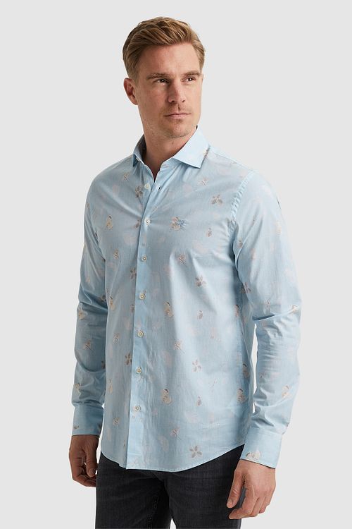 Vanguard Skjorte Med Print i Lyseblå Model / Voorkant