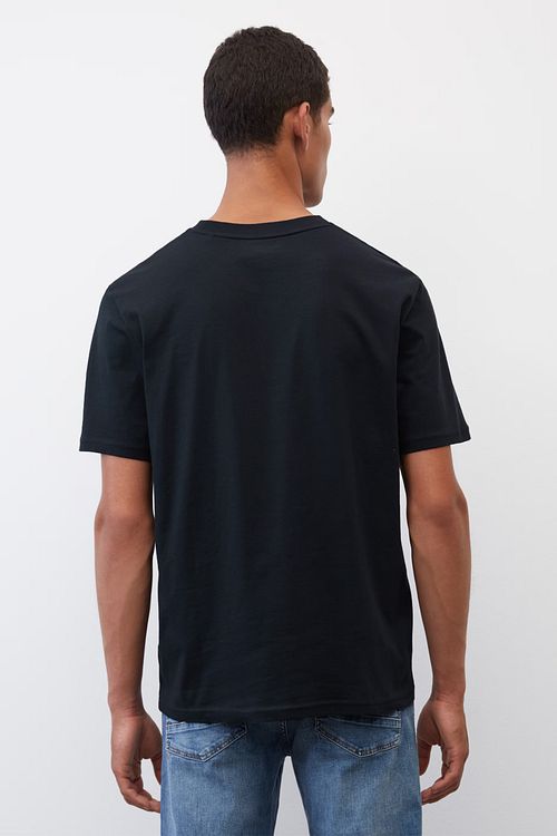 Marc O'Polo T-shirt Mørkeblå Model / Achterkant