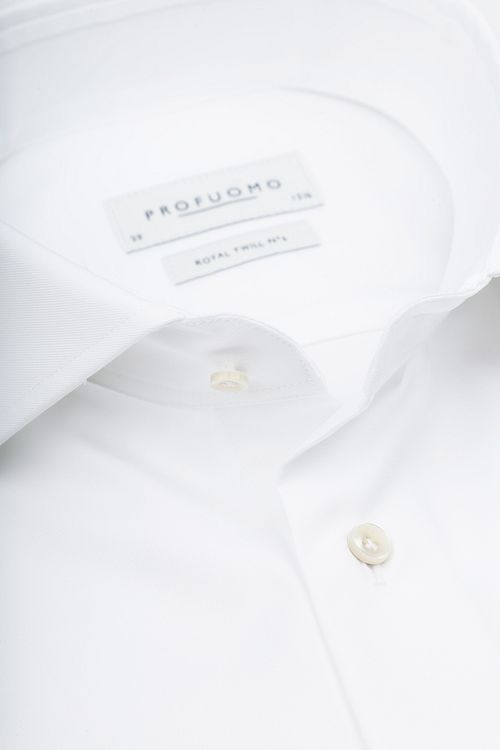 Profuomo Chemise Hadleighs Royal Twill No6 Blanc Product / Detail