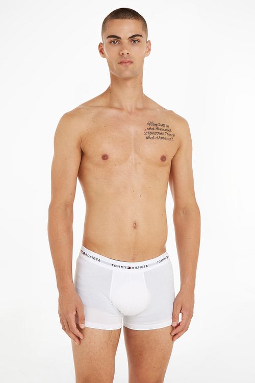 Tommy Hilfiger Boxer Trunk 3-Pack Negro/Blanco/Gris Model / Voorkant