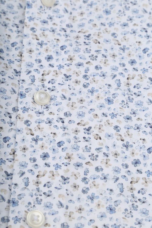 Camisa OLYMP Luxor con estampado floral en azul Product / Detail