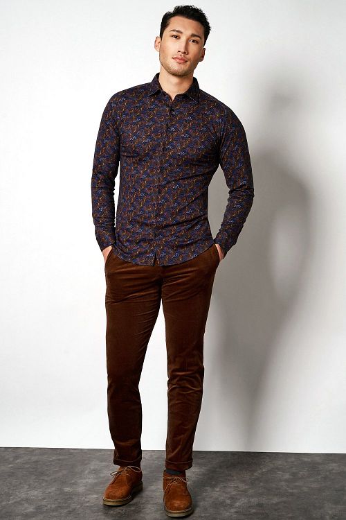 DESOTO Hemd Kent Figuren Mehrfarbig Model / Voorkant