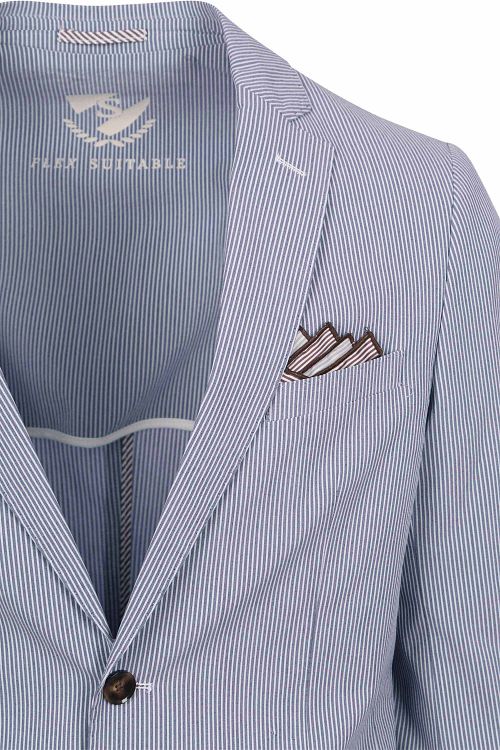 Suitable Colbert Lind Strepen Blauw Product / Detail