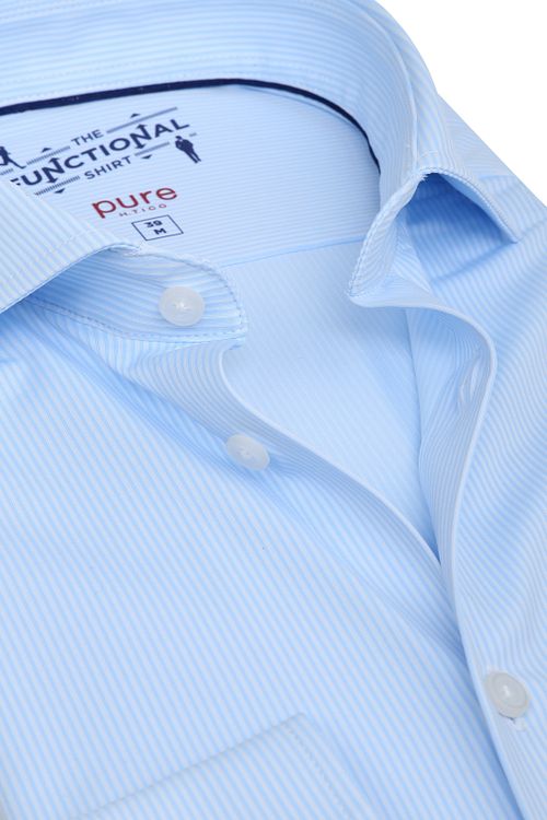 Pure H.Tico The Functional Shirt Strepen Blauw Product / Detail