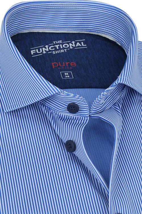 Pure Functional Hemd Strepen Blauw Product / Detail