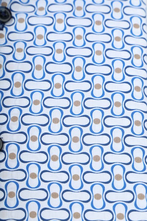 Blue Industry Overhemd Print Blauw Product / Detail