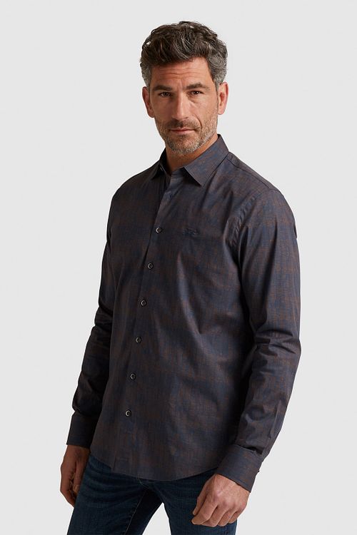 Vanguard Hemd Print Navy Model / Voorkant