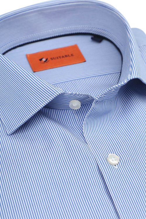 Suitable Overhemd Strepen Blauw Product / Detail