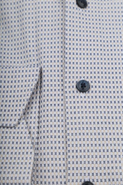 Olymp Luxor Overhemd Print Beige Product / Detail