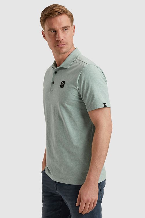 Vanguard Poloshirt Jersey Groen Model / Zijkant