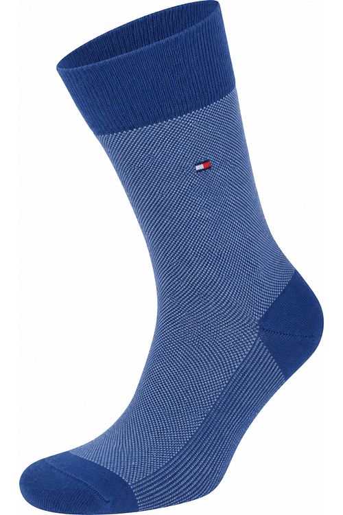 Tommy Hilfiger 2-Pack Sokken Birdseye Blauw 033