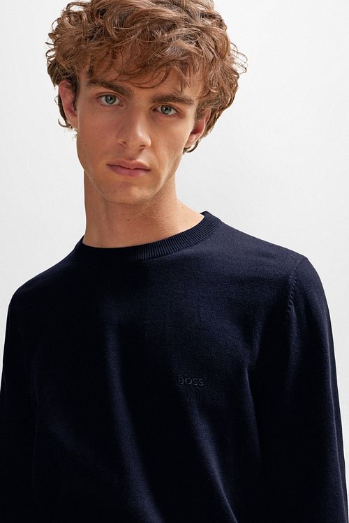 BOSS Pullover Pacas Navy Model / Detail