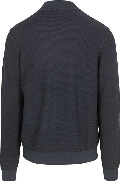 Blue Industry Vest Structuur Navy Product / Achterkant