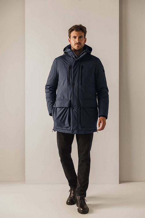 State Of Art Manteau d'hiver Navy Model / Voorkant
