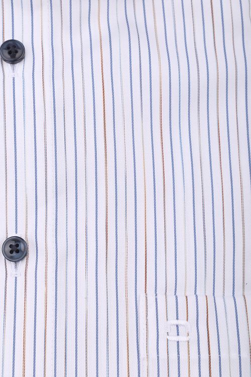 Camicia OLYMP Luxor a righe blu a maniche corte Product / Detail