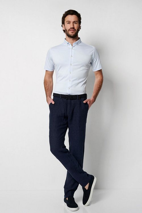 Camicia Desoto a maniche corte azzurro chiaro 051 Model / Voorkant