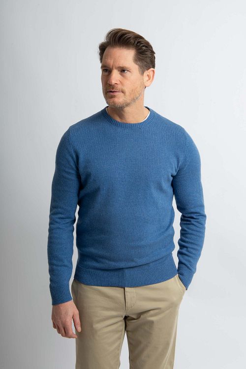 Maglione Steppin' Out blu cobalto Model / Voorkant
