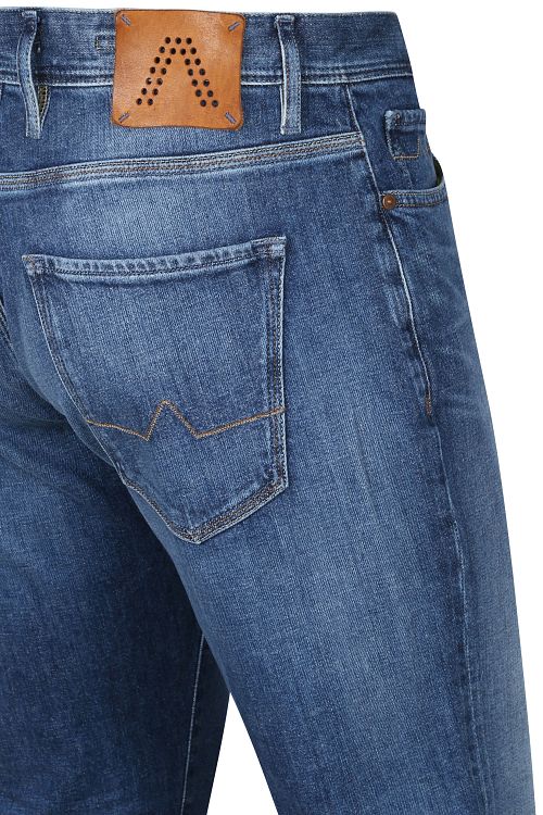 Alberto Slim Organic Denim blu scuro Product / Detail