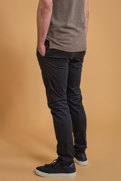 Chino Profuomo blu scuro Model / Achterkant