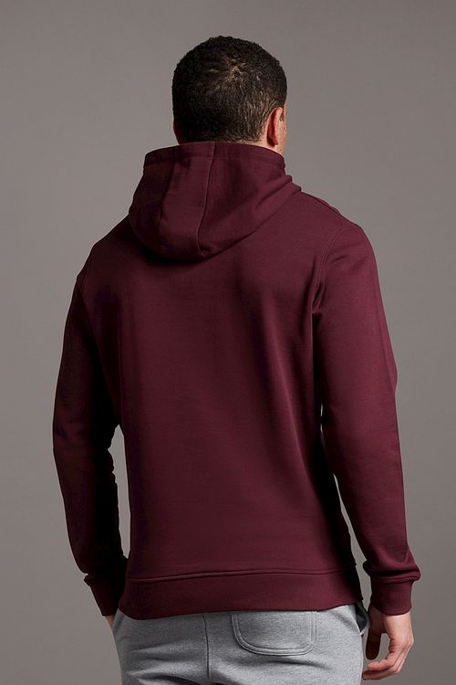 Lyle and Scott Hoodie Bordeaux Model / Achterkant