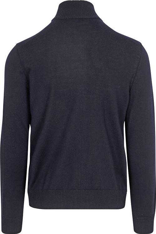 BOSS Avac Vest z mieszanki wełny w kolorze granatowym Product / Achterkant