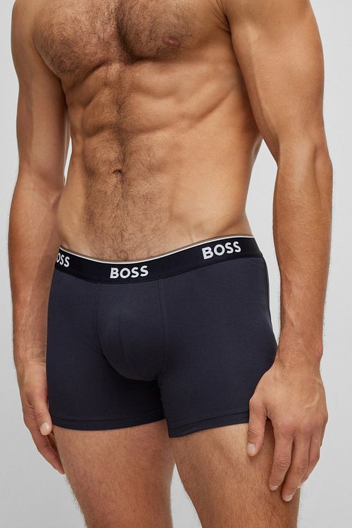BOSS bokserki Power 3-pack granatowe 480 Model / Voorkant
