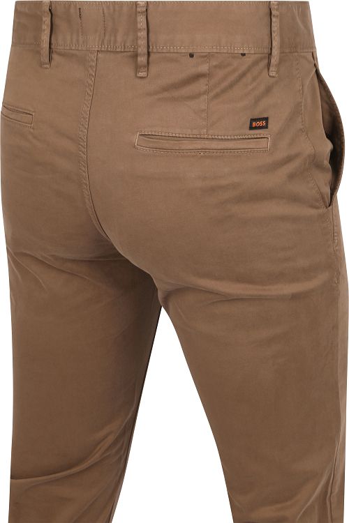 BOSS Chino Slim Bruin Product / Achterkant