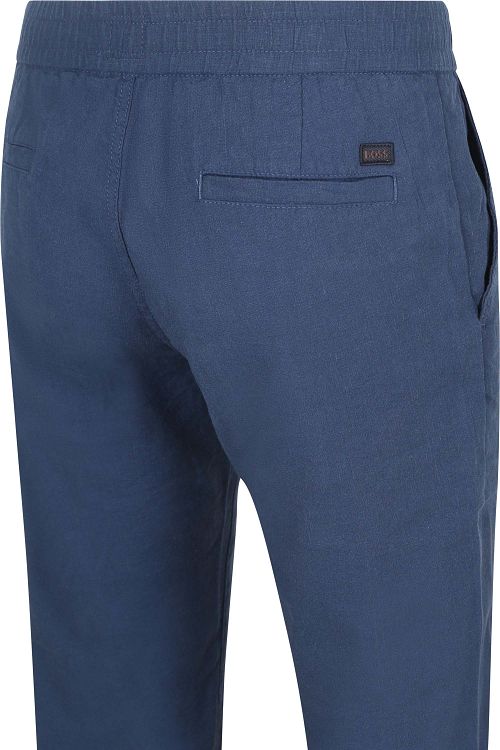 BOSS Chino Sanderson Linnen Blend Donkerblauw Product / Detail